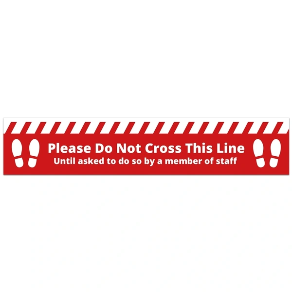 Floor Vinyl - Do Not Cross Alert