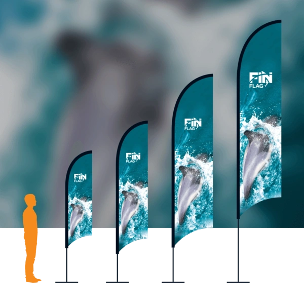 Fin Flag With Background